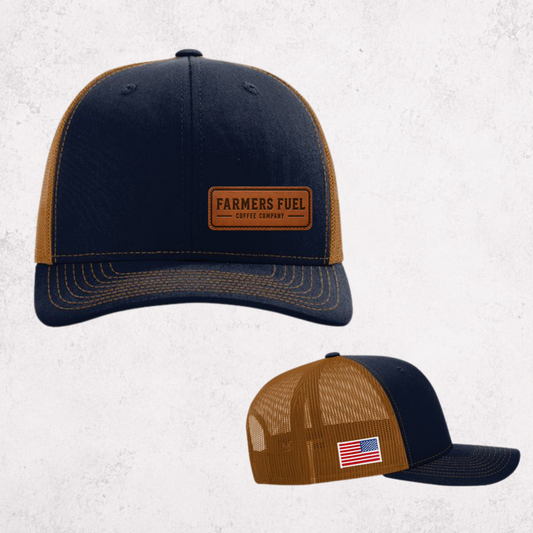 Farmers Fuel Classic Patch Hat – Navy/Amber