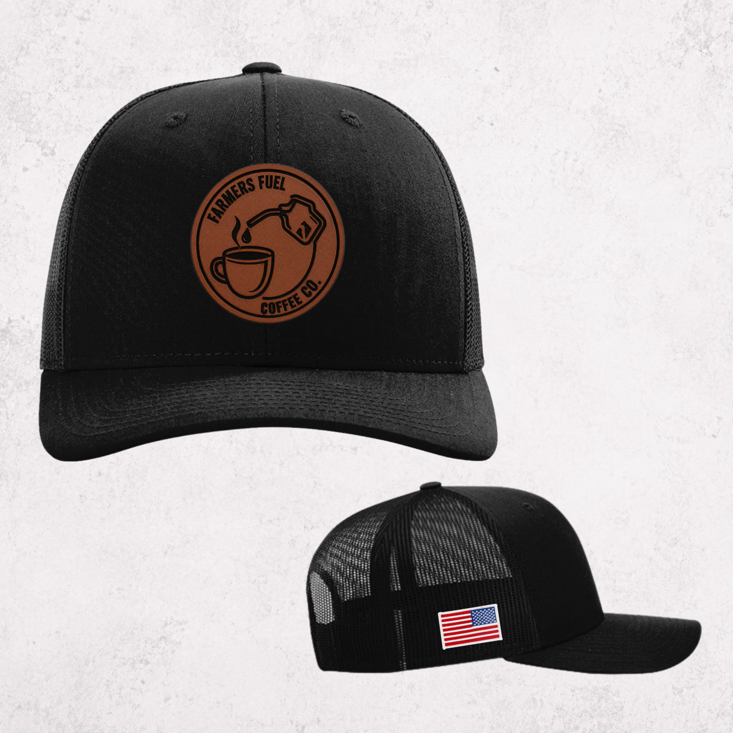 Farmers Fuel Round Patch Hat – Black
