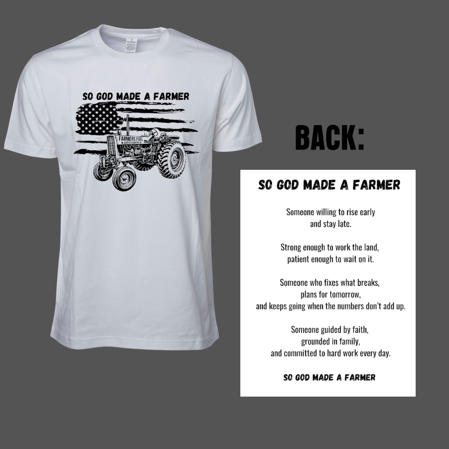 So God Made a Farmer Tee