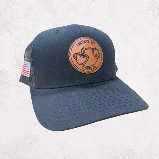 Farmers Fuel Round Patch Hat – Black