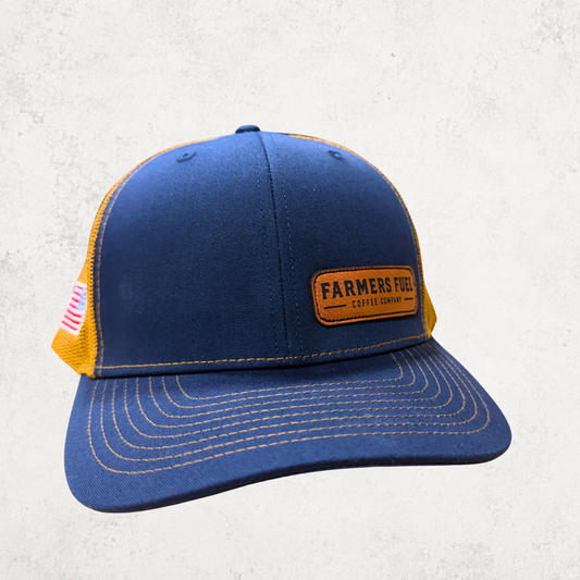 Farmers Fuel Classic Patch Hat – Navy/Amber